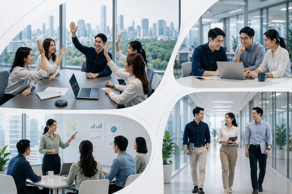 GULF team collaborating in the workplace