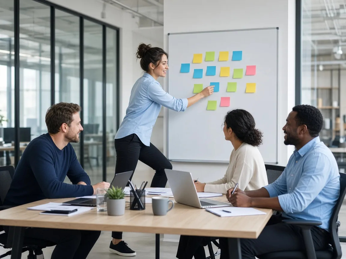 Agile team adapting to change