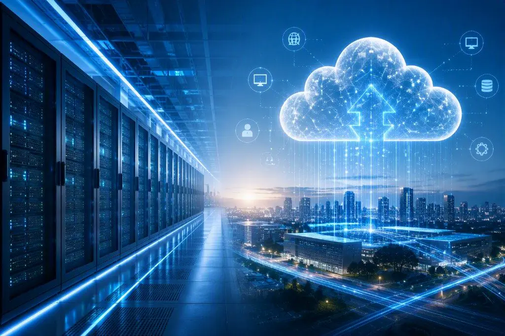 Data center and cloud computing connected to smart city