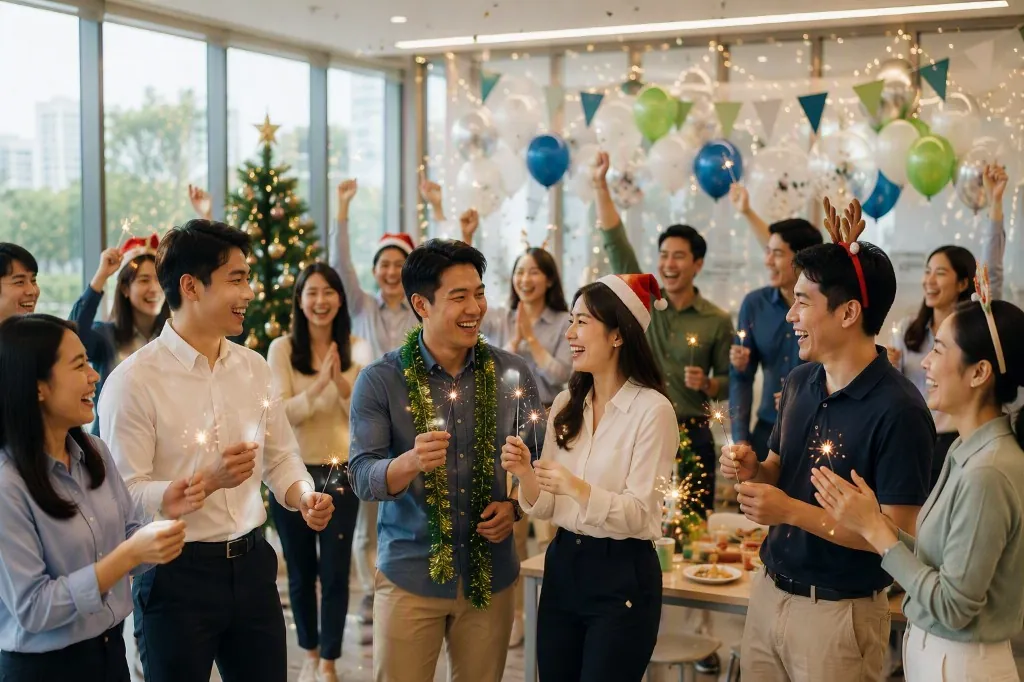 GULF team celebrating at an internal event